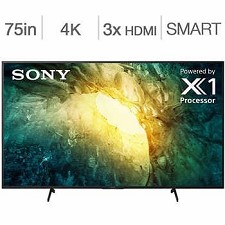 LED Television 75'' KD75X750H 4K UHD HDR Android Smart TV Sony