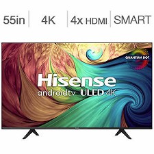 TV 55 in. 4K ULED Android Smart Television 55U68G Hisense 