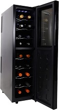 Koolatron WC18MG 18 Bottles Thermoelectric Dual Zone Wine Cellar