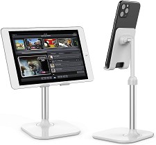 Tablet & Smart Phone Holder For Desk B026 - White - NEW