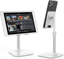 Support De Bureau Pour Tablette et Tlphone B026 - Blanc - NEUF