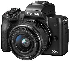 Camra Sans-Miroir Canon EOS M50 24.1MP Lentille 15-45mm BLK 2680C191