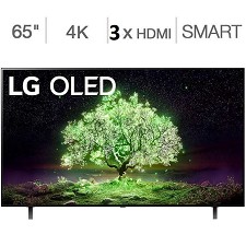 Télévision OLED 65'' OLED65A1PUA OLED 4K UHD HDR WebOS 6.0 Smart LG