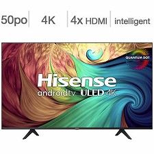 TV 50 in. 4K ULED Android Smart Television 50U68G Hisense 