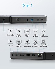 ANKER A8394 PowerExpand9 9-in-1 USB-C PD HDMI ETHERNET Dock Station