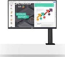 LG 27'' QHD 5ms Ergo IPS Monitor AMD FreeSync (27QN880-B) Recertified