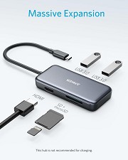 Anker A8334 Premium USB C Hub, 5-in-1 USB C Adapter