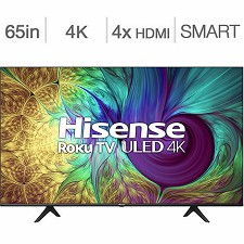 Tlvision ULED 65'' 65U6GR 4K ULTRA UHD Quantum ROKU Smart Hisense