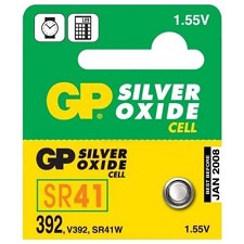 Batterie GP Oxyde d'argent SR41 V384 SR41SW qty1