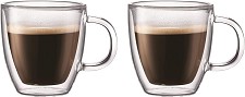 Bodum 2 Piece Double Glass Espresso Mug140ml