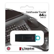 USB Key 64GB DTX/64GB USB 3.2 Kingston DataTraveler EXODIA