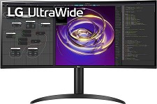 Moniteur DEL 34'' 34WP85C-B Incurv 3440 x 1440 QHD IPS 5ms LG