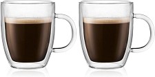 Bodum 2 PieceDouble Glass Mug 300mL 10604-10US4