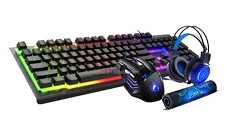 Clavier et Souris Avec Fil Gaming Combo + Casque couteur GK-480 iMICE