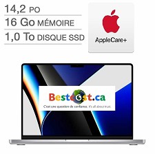 Apple MacBook PRO 14.2'' M1 1TB SSD 16GB MKGT3C/A ARGENT Français AC+