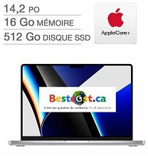 Apple MacBook PRO 14.2'' M1 512GB SSD 16GB MKGR3C/A (ARG) FR NEUF