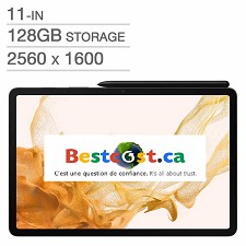 Galaxy Tab S8 11'' 128GB avec Stylet SM-X700NZAAXAC Samsung - Graphite