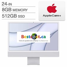 Apple iMac 24'' M1 512GB SSD 8GB RAM MGPD3C/A Argent Francais