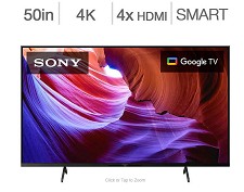 Télévision DEL 50'' KD50X85K 4K 120 Hz UHD HDR Google Smart TV Sony 