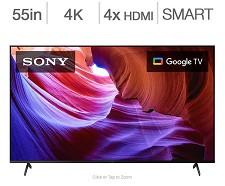 Tlvision DEL 55'' KD55X85K 4K 120 Hz UHD HDR Google Smart TV Sony 