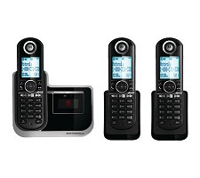 Motorola L803 6.0 Cordless Phone 3 Handsets & Answering System