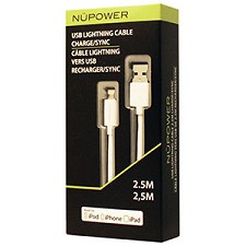 Lightning to USB MFI Certified Apple Cable 1.5M Charge/Sync NPower