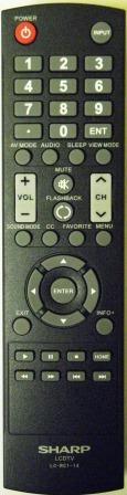 Remote Control for Sharp TV (LC-RC1-14)