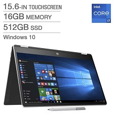 HP Pavillon X360 15-DQ2003CA 15.6'' i7-1165G7 512GB 16GB RAM WIN 10 