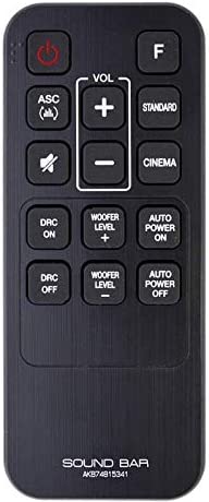 Replacement remote control AKB74815341 for soundbar system