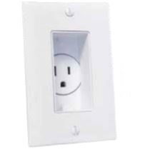 Recessed Power Outlet Receptacle 4641-W