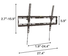 Wallmount SUP-SPT64 Vesa 7575 a 600400mm 0 to 10