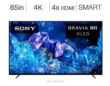 Télévision OLED 65'' XR65A80K 4K UHD HDR Google Smart TV Sony BRAVIA
