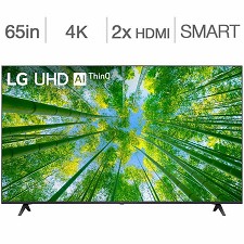 Télévision DEL 65'' 65UQ8000 4K UHD HDR WebOS 22 Smart Wi-Fi LG