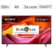 Tlvision DEL 55'' KD55X75K 4K UHD HDR GOOGLE TV Sony NEUF