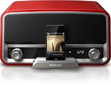 Radio Philips ORD7100R avec connecteur 30 broches pour iPod/Iphone