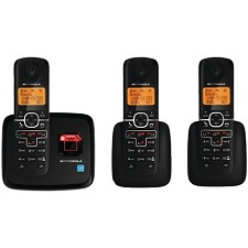 Motorola L703 6.0 Cordless Phone 3 Handsets & Answering System