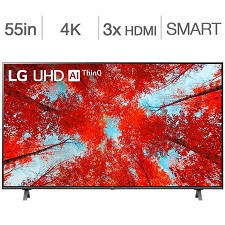 Tlvision DEL 55'' 55UQ9000PUD 4K UHD HDR IPS WebOS 22 Smart Wi-Fi LG