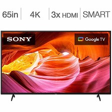 LED Television 65'' KD65X75K 4K UHD HDR Google Smart TV Sony