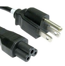 Cable Alimentation en Forme de 3 Broche 1M / 3 Pied - Noir 