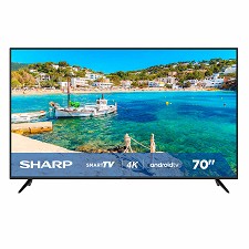 Tlvision DEL 70'' 4T-C70BK2 4K UHD 120Hz Smart Wi-Fi Android SHARP