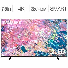 LED Television 75'' QLED QN75Q60BAFXZC 4K UHD HDR Smart Wi-Fi Samsung