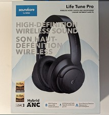 Anker Soundcore LifeTune PRO Noise Cancelling Headphones - BLACK - NEW