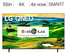 Tlvision QNED 55'' 55QNED80UQA 4K UHD HDR IPS 120Hz Smart Wi-Fi LG