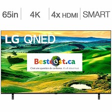LG 65'' 4K UHD HDR QNED 120Hz WebOS Smart TV 65QNED80UQA