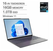 Lenovo Slim 7i 16'' Intel i7-12700H 1TB SSD 16GB RAM Win 11 82VB0002US