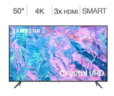LED Television Smart 4K CRYSTAL HDR TV 50'' UN50CU7000 Samsung