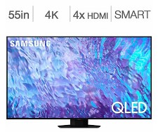 QLED Television 55'' QN55Q80CAFXZC 120Hz4K UHD HDR Smart Wi-Fi Samsung