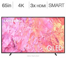 LED Television 65 '' QLED QN65Q60CAFXZC 4K UHD HDR Smart Wi-Fi Samsung