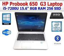 HP PROBOOK 650 G3 15.6'' Intel i5-7300U 256GB SSD 8GB DDR4 Win 11 