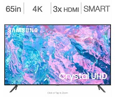 LED Television Smart 4K CRYSTAL HDR TV 65'' UN65CU7000 Samsung